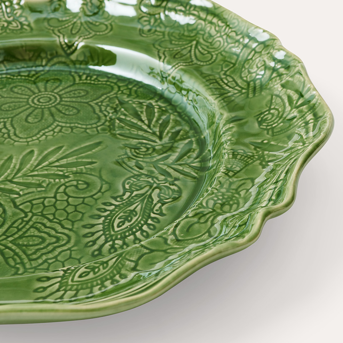 Sthål Arabesque serveringsfat rundt 34 cm primavera