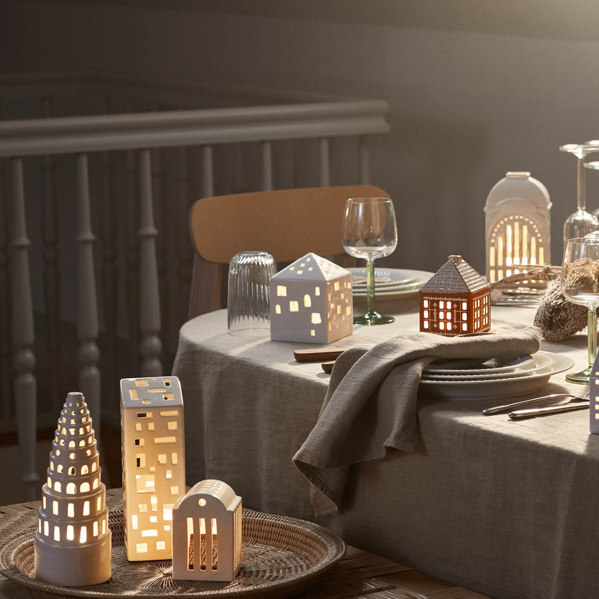 Kähler Urbania Ljuslykta 22 cm Höghus