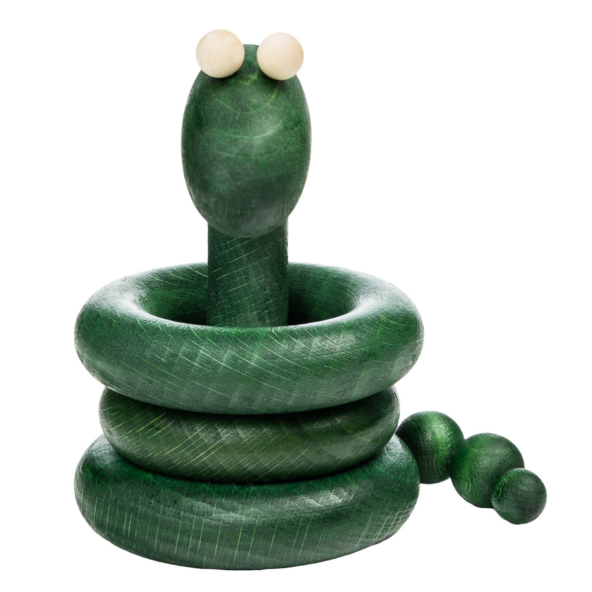 Aarikka Käärme figuuri 5 cm vihreä