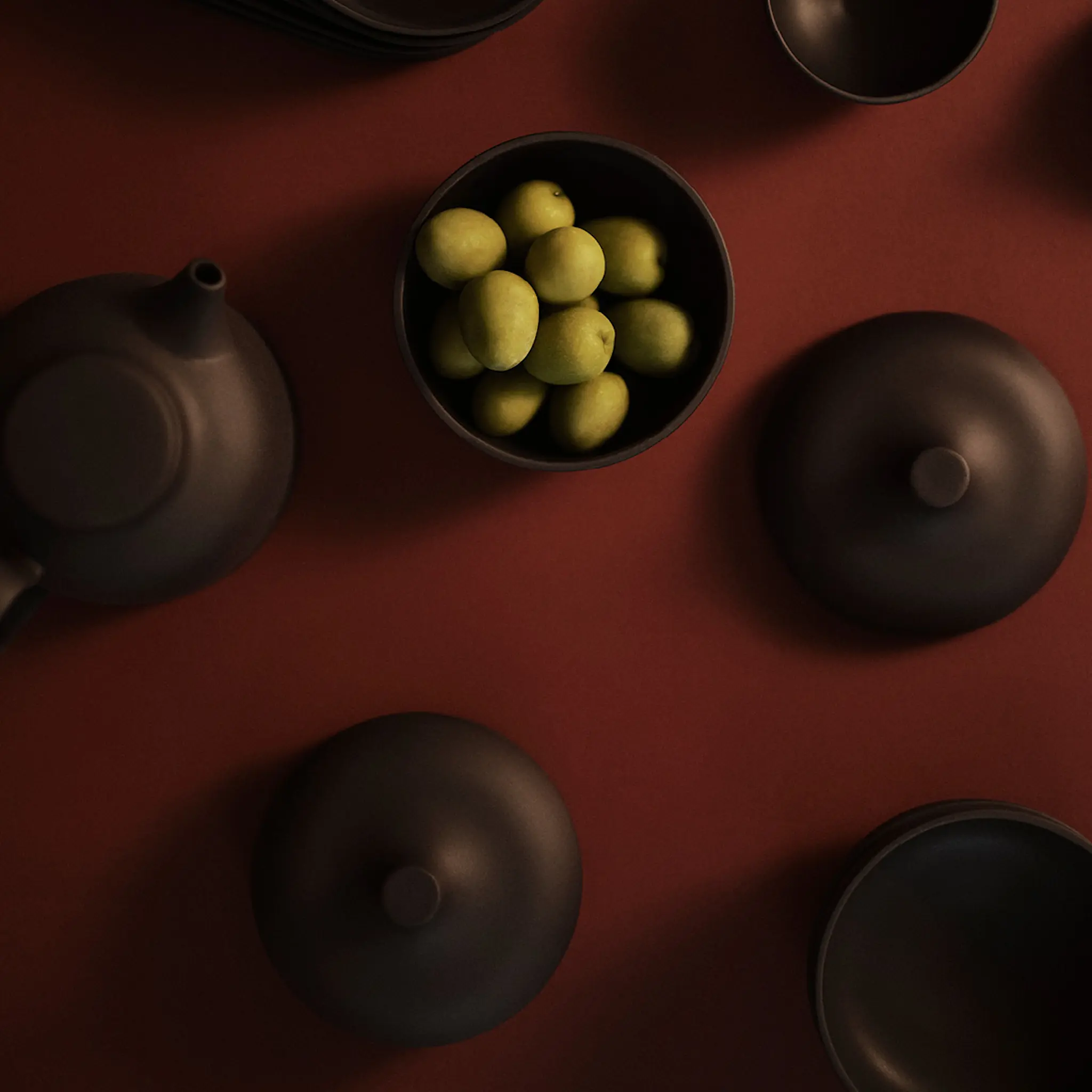 Design House Stockholm Sand Secret Skål Mellan Röd