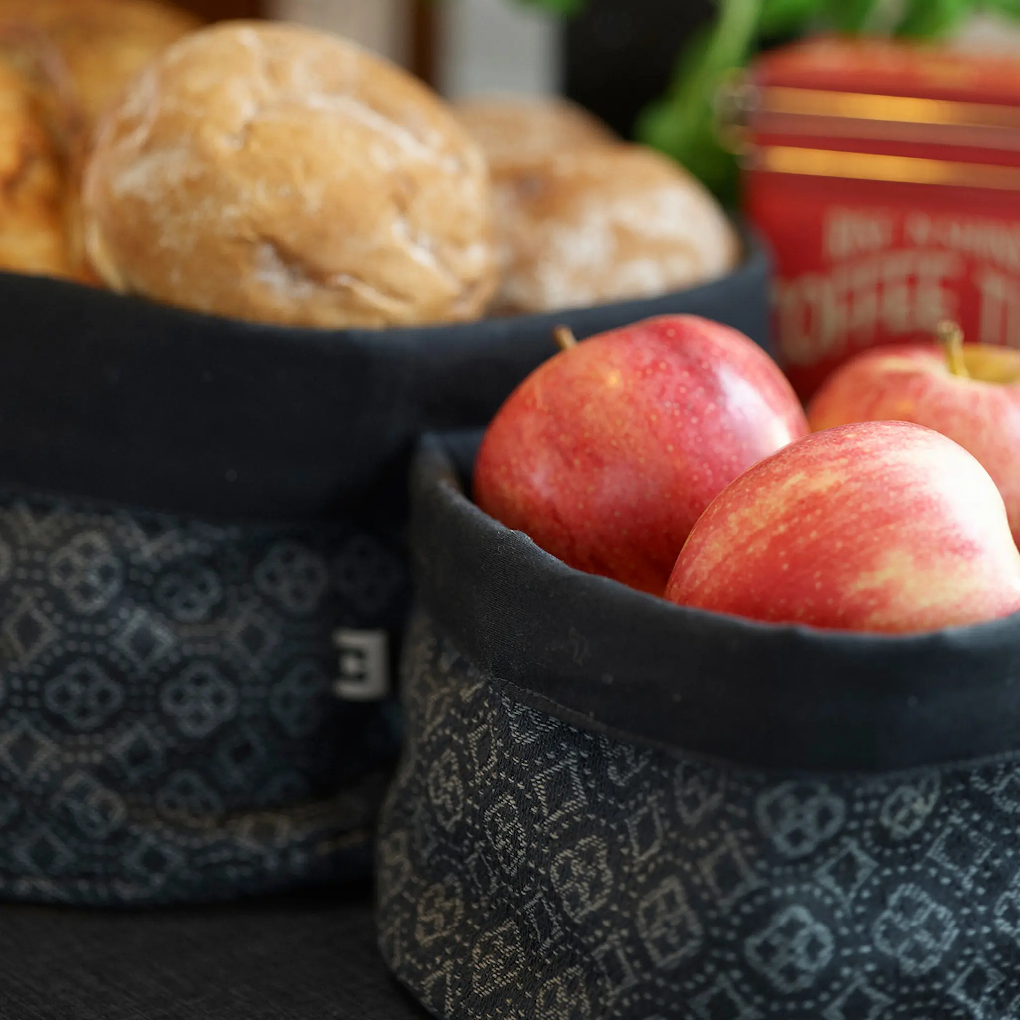 Cult Design Orient textilkorg L 25x20 cm asfalt