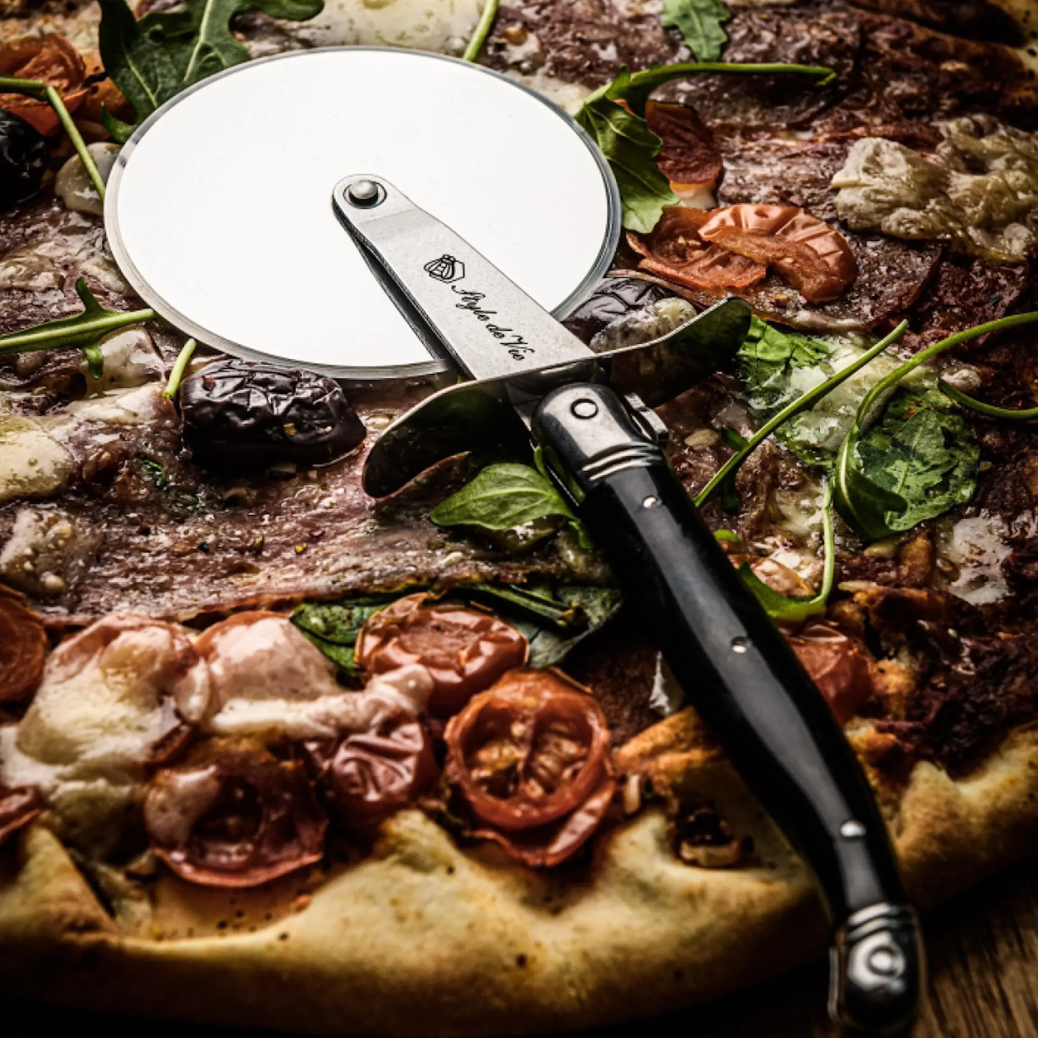 Laguiole Style de Vie Pizzaskärare svart