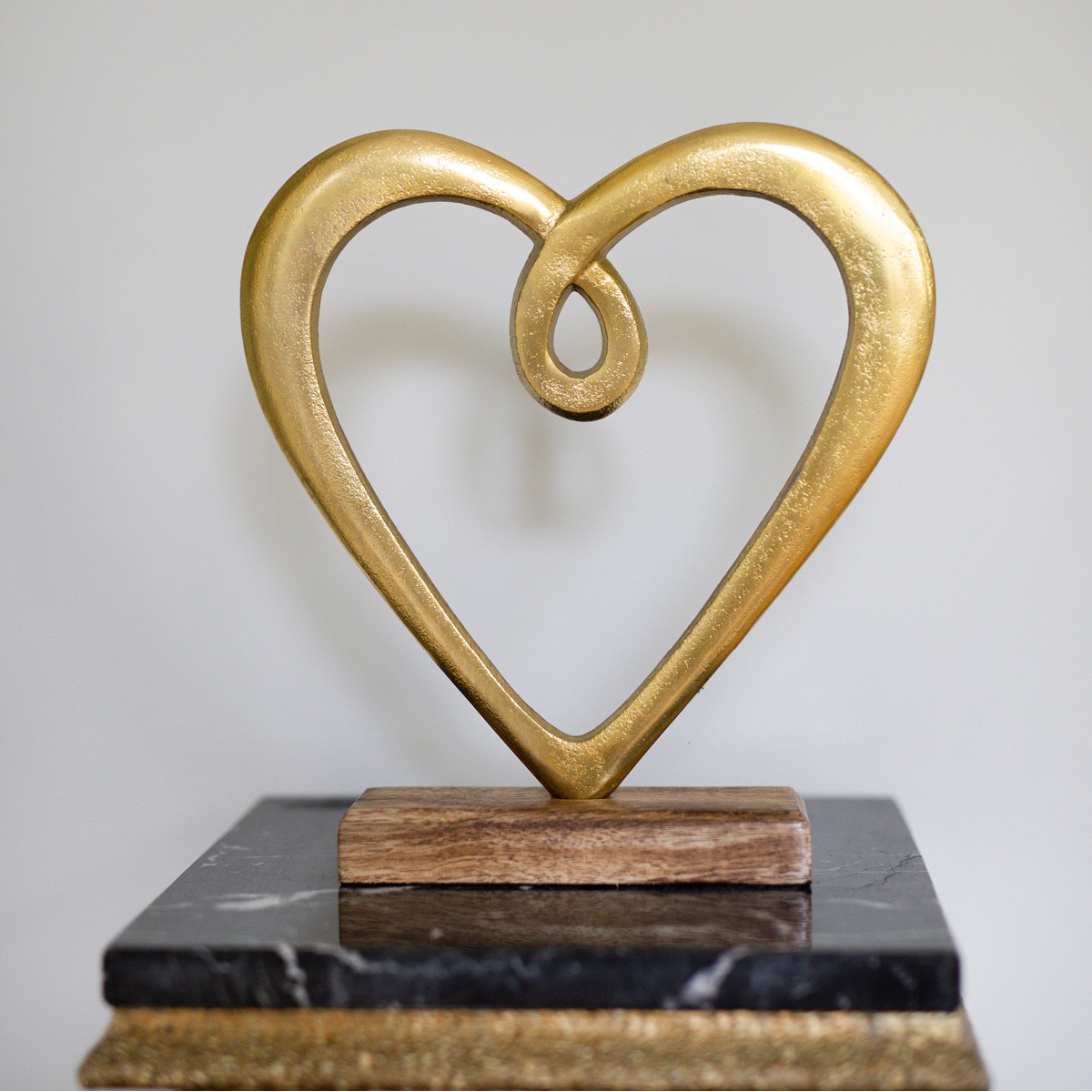 Dorre Hedy Skulptur Hjärta 23 cm Guld