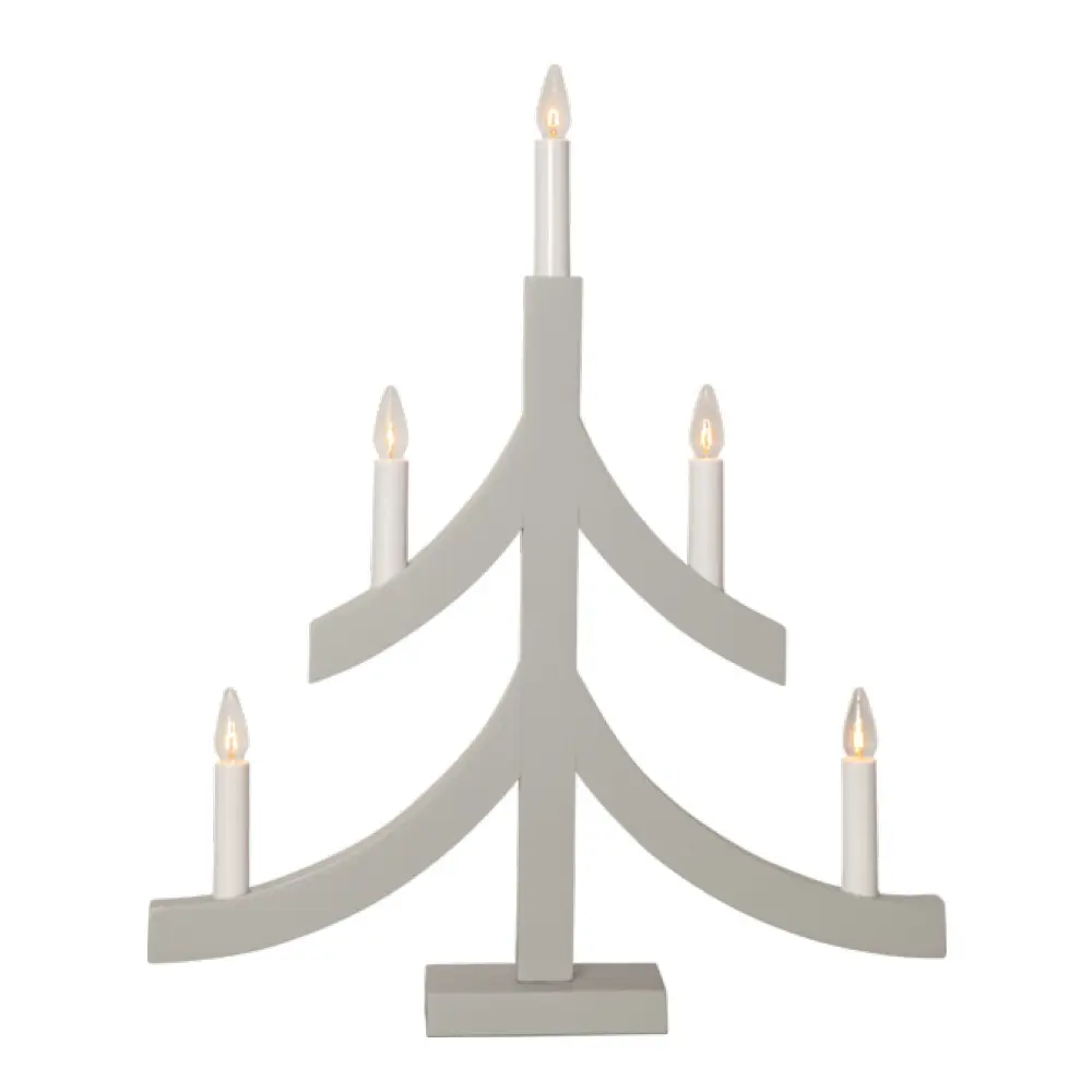 Pagod Sähkökynttelikkö kuusi 5 lamppua Harmaa
