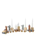 Junaid födelsedagståg 38 cm blå/brun