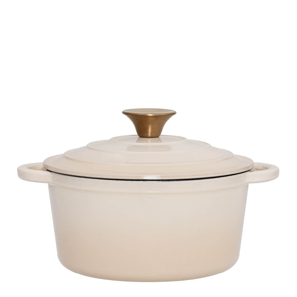 Maku Kitchen Life Støpejernsgryte 2L 20 cm beige