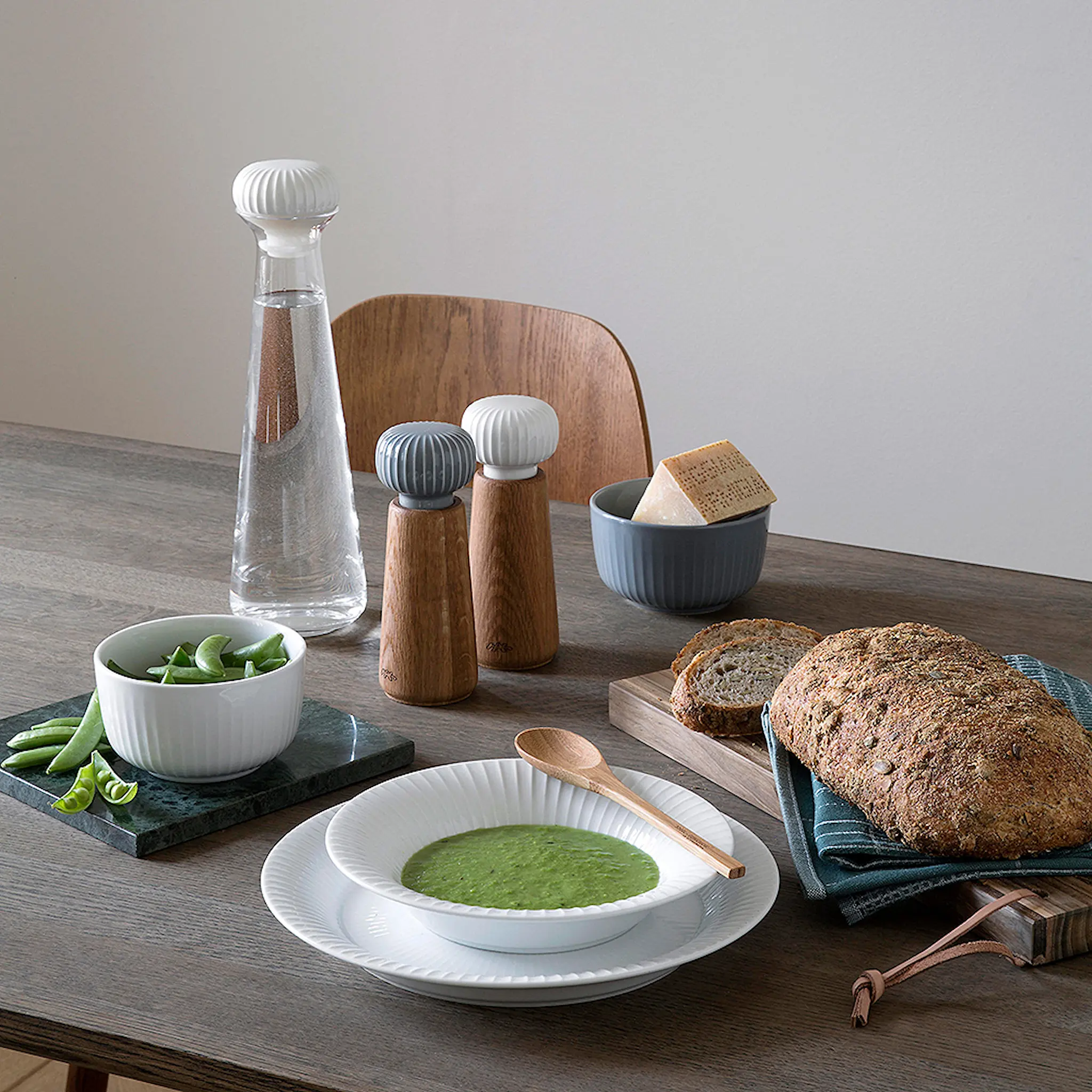 Kähler Hammershøi Syvä lautanen 21 cm valkoinen