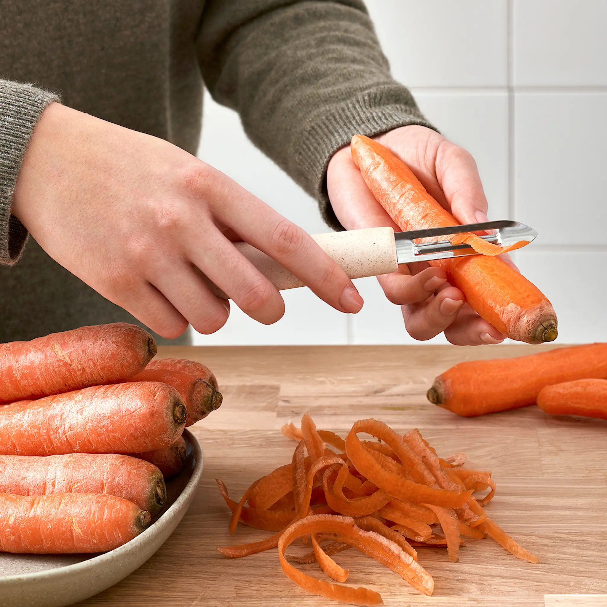 Gastromax BIO range skalare med fast blad 18,5 cm linne