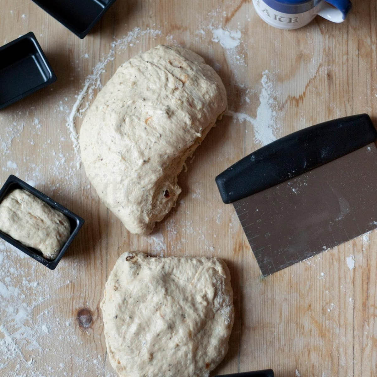 MasterClass Degskrapa med mått Rostfri