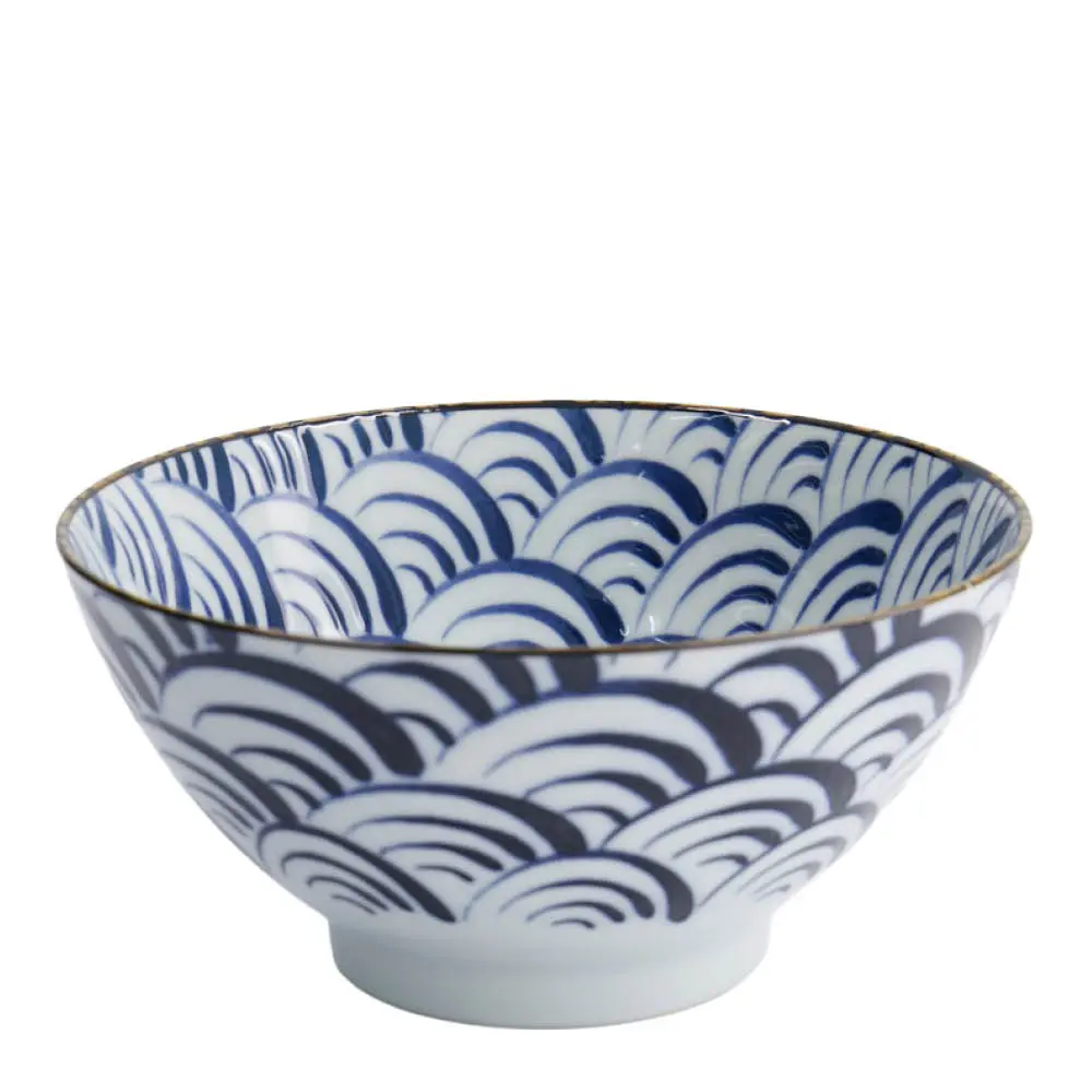 Natsu Nami Mixed Kulho 17,8x9,5 cm 1 L Sininen/Valkoinen