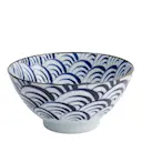 Natsu Nami Mixed skål 17,8x9,5 cm 1 L blå/vit