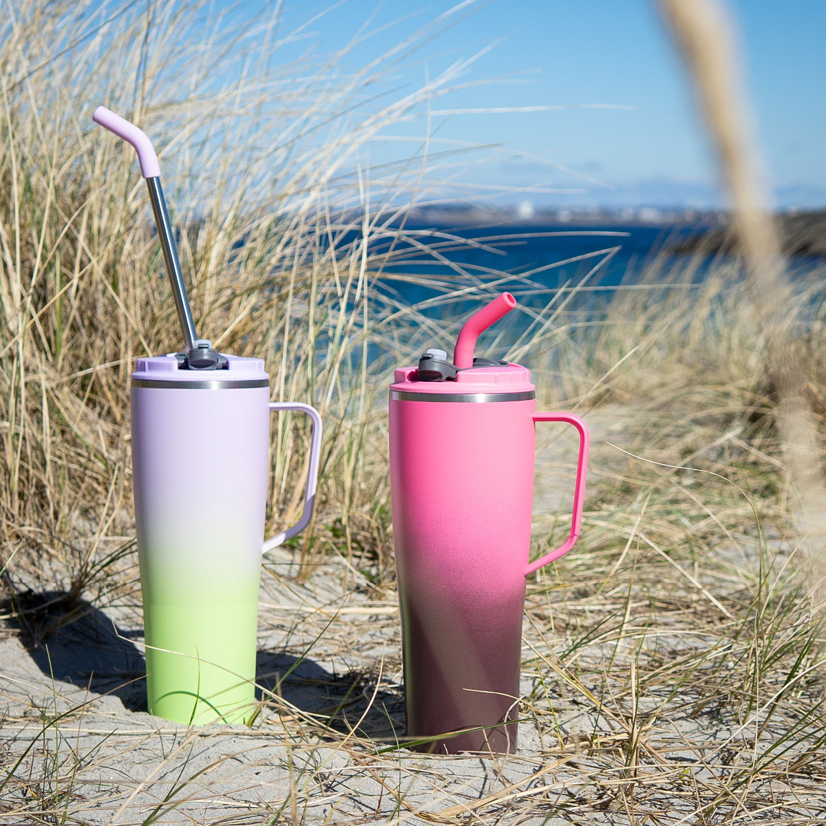 Modern House Fusion termomugg 1,2 L rosa/lila