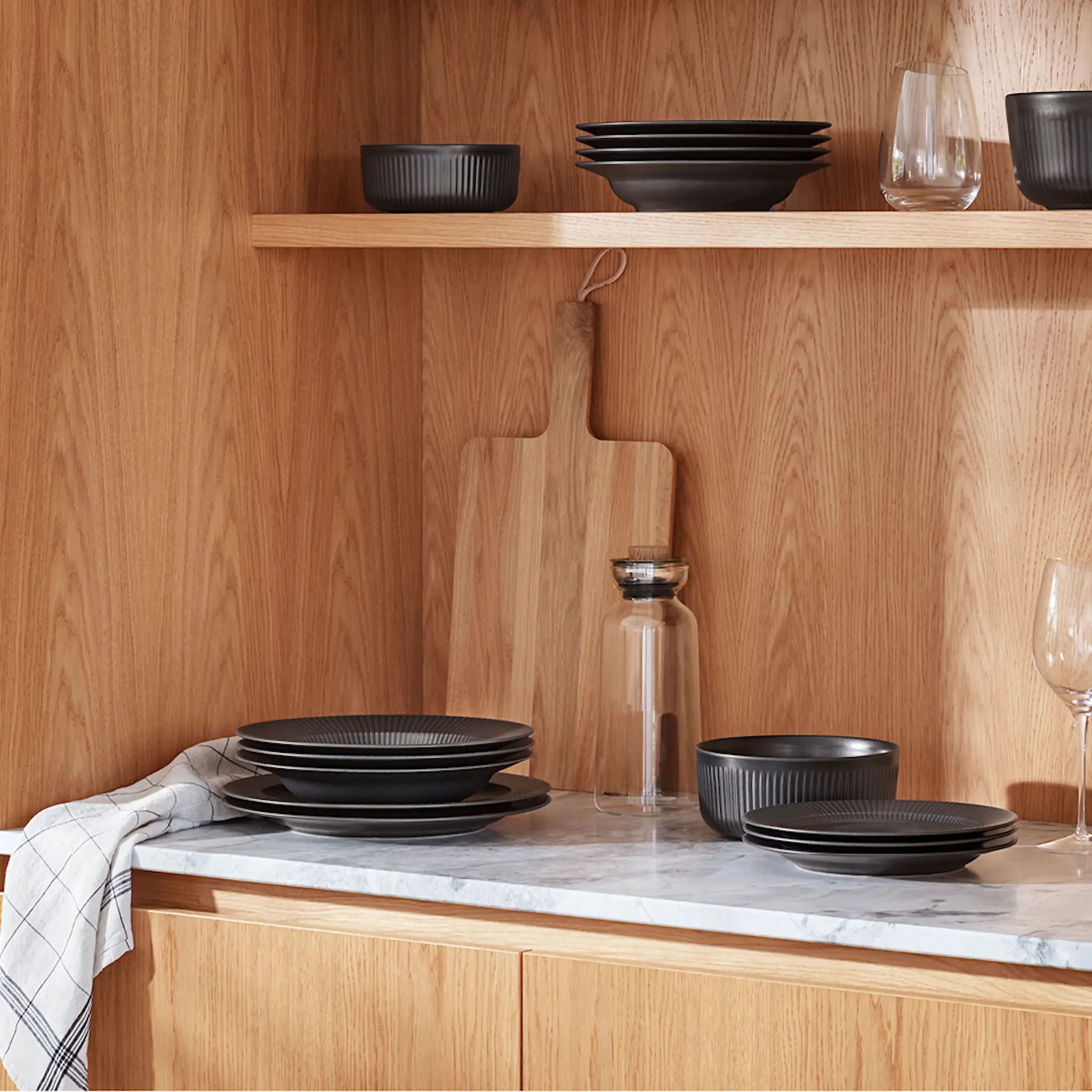 Eva Trio Legio Nova djup tallrik 22 cm svart