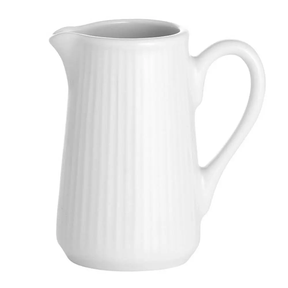 Plissé kanne 13 cl hvit