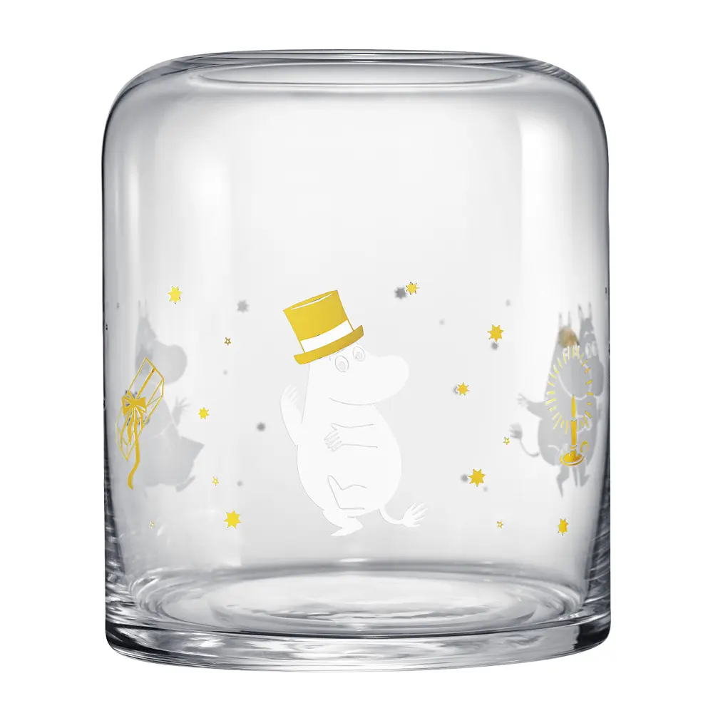 Mummi lykt 18 cm gnistrende stjerner