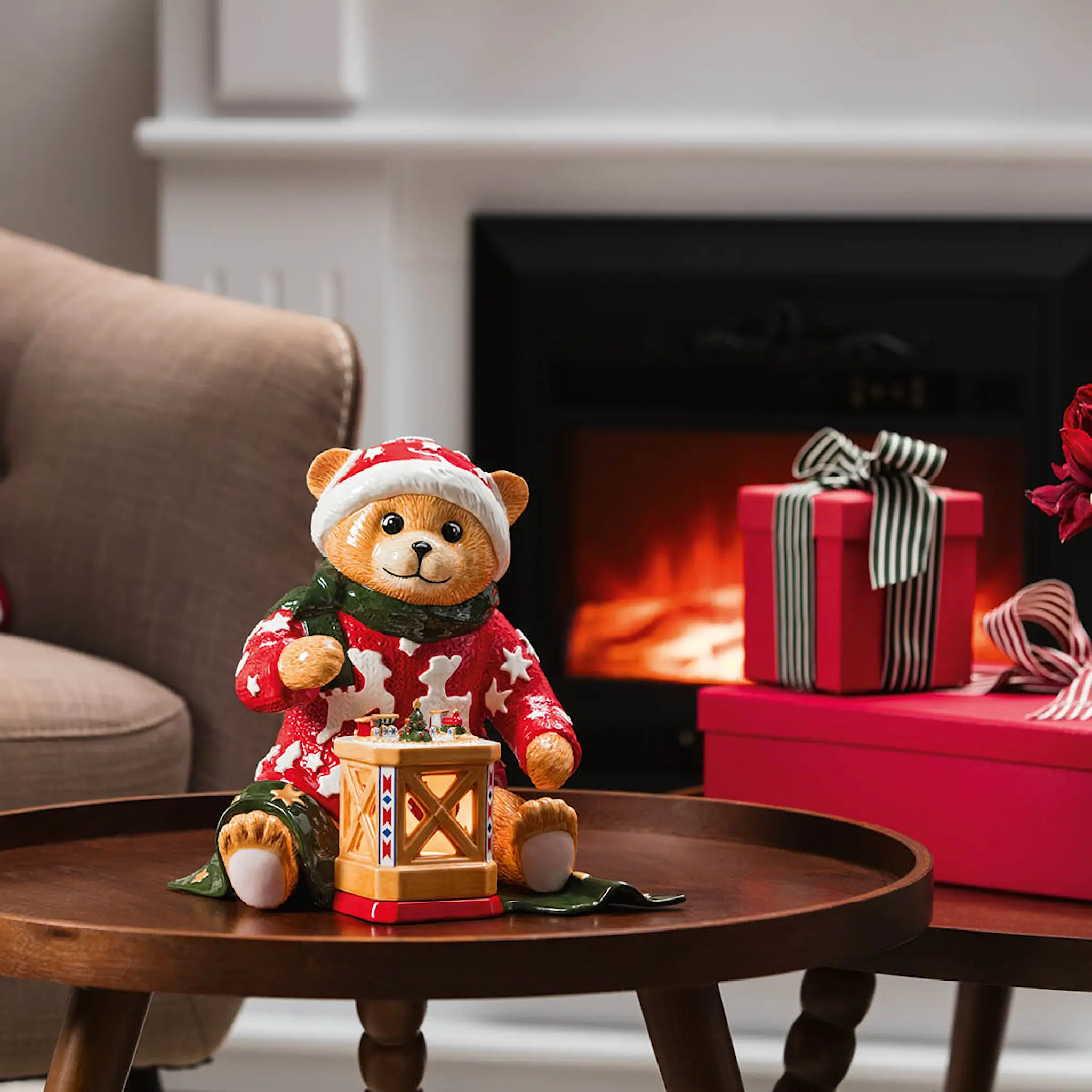 Villeroy & Boch Christmas Toy's Memory Kynttilälyhty 35 cm Teddy