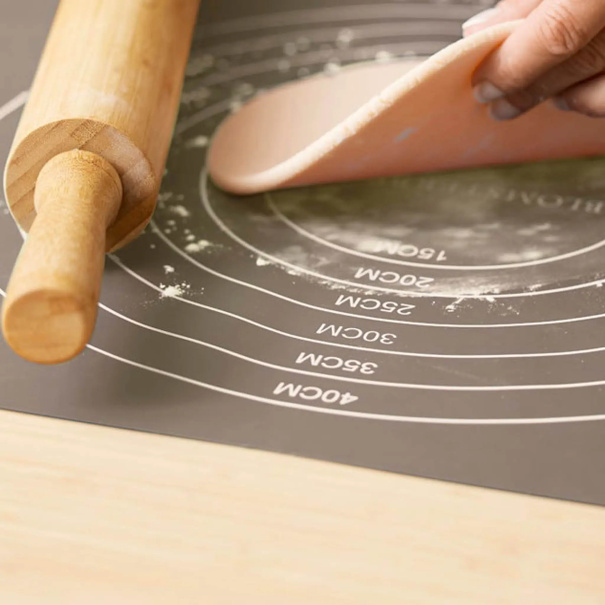 Blomsterberg Bakematte 60x45 cm silikon latte