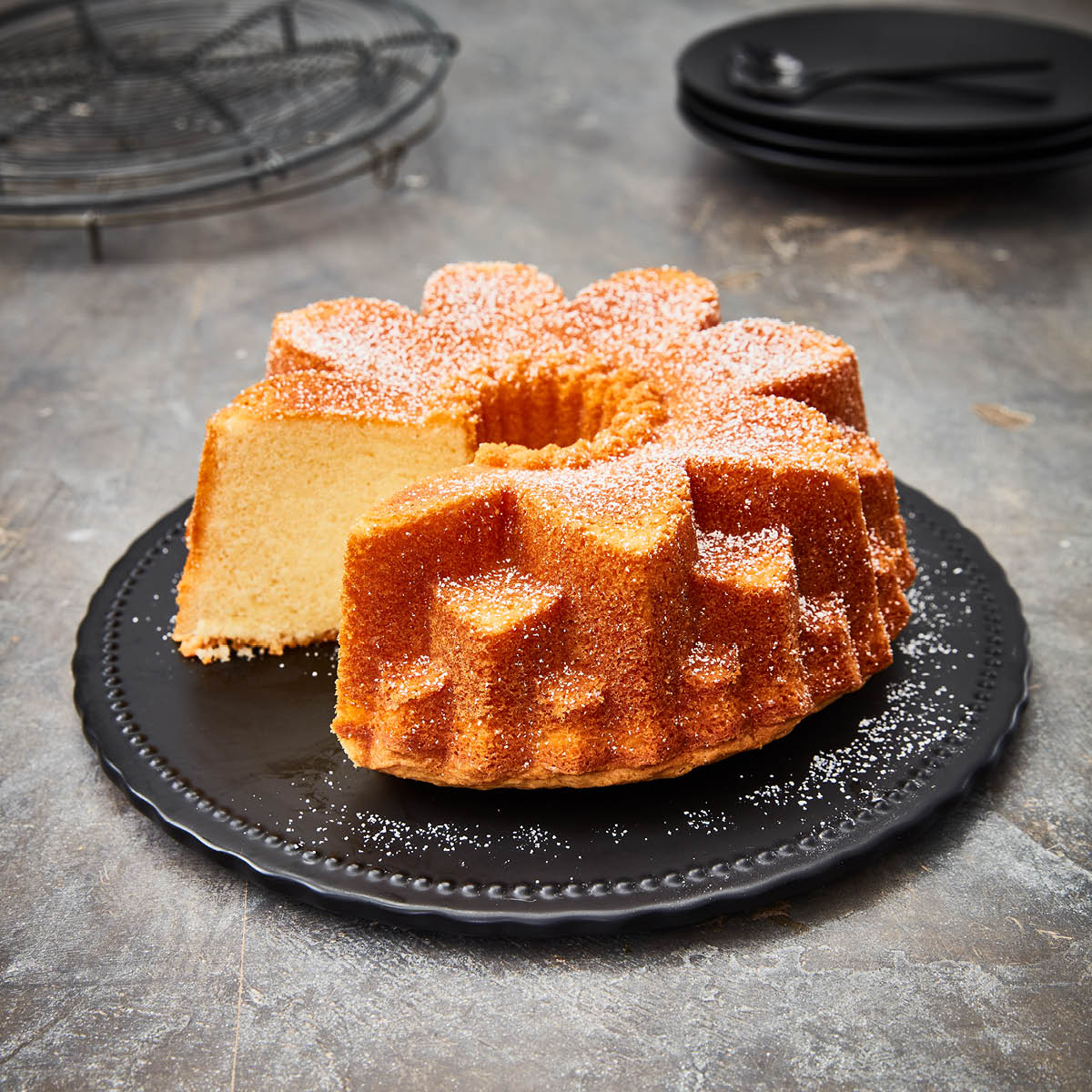 Birkmann Contoura bakform blomma 22 cm silver