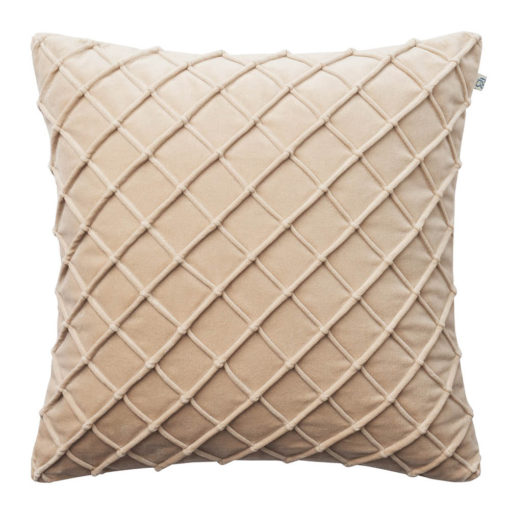 Chhatwal & Jonsson Deva kuddfodral sammet 50x50 cm Tan