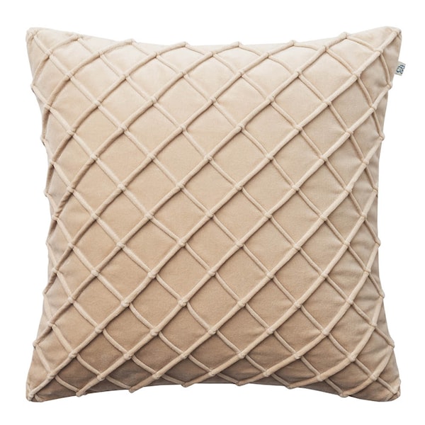 Deva kuddfodral sammet 50x50 cm Tan