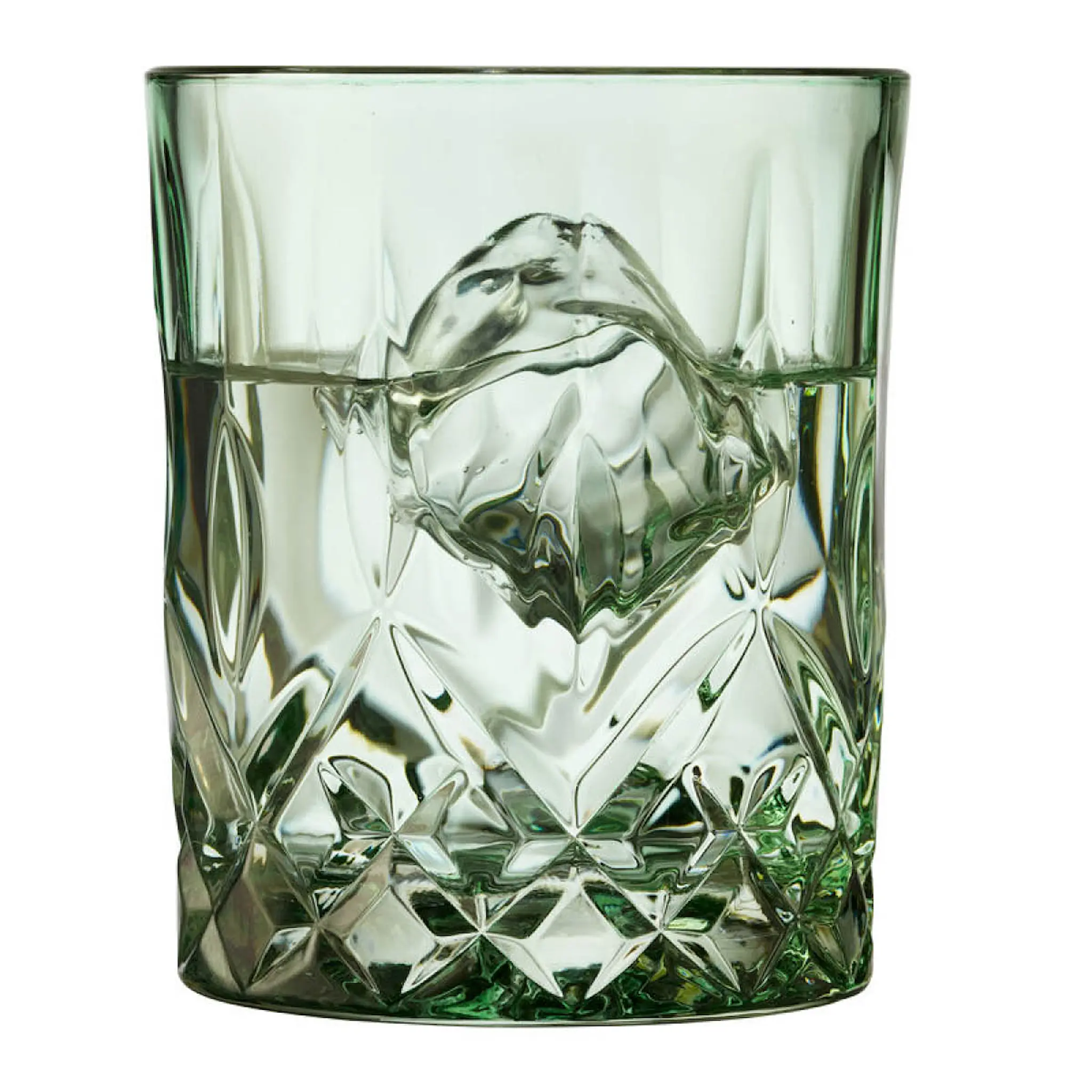 Lyngby Glas Sorrento whiskyglass 32 cl 4 stk grønn