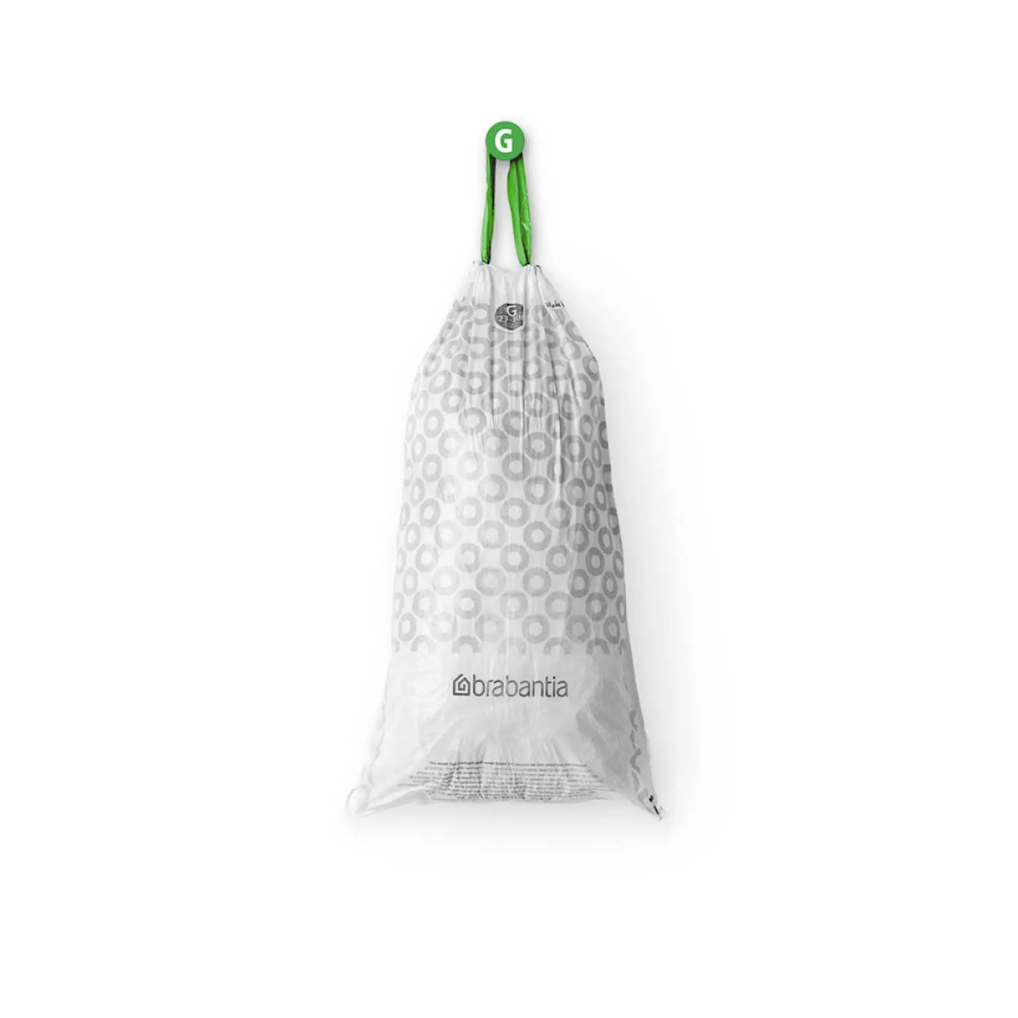 Brabantia PerfectFit avfallspåsar 23-30 L 120-pack Kod G vit