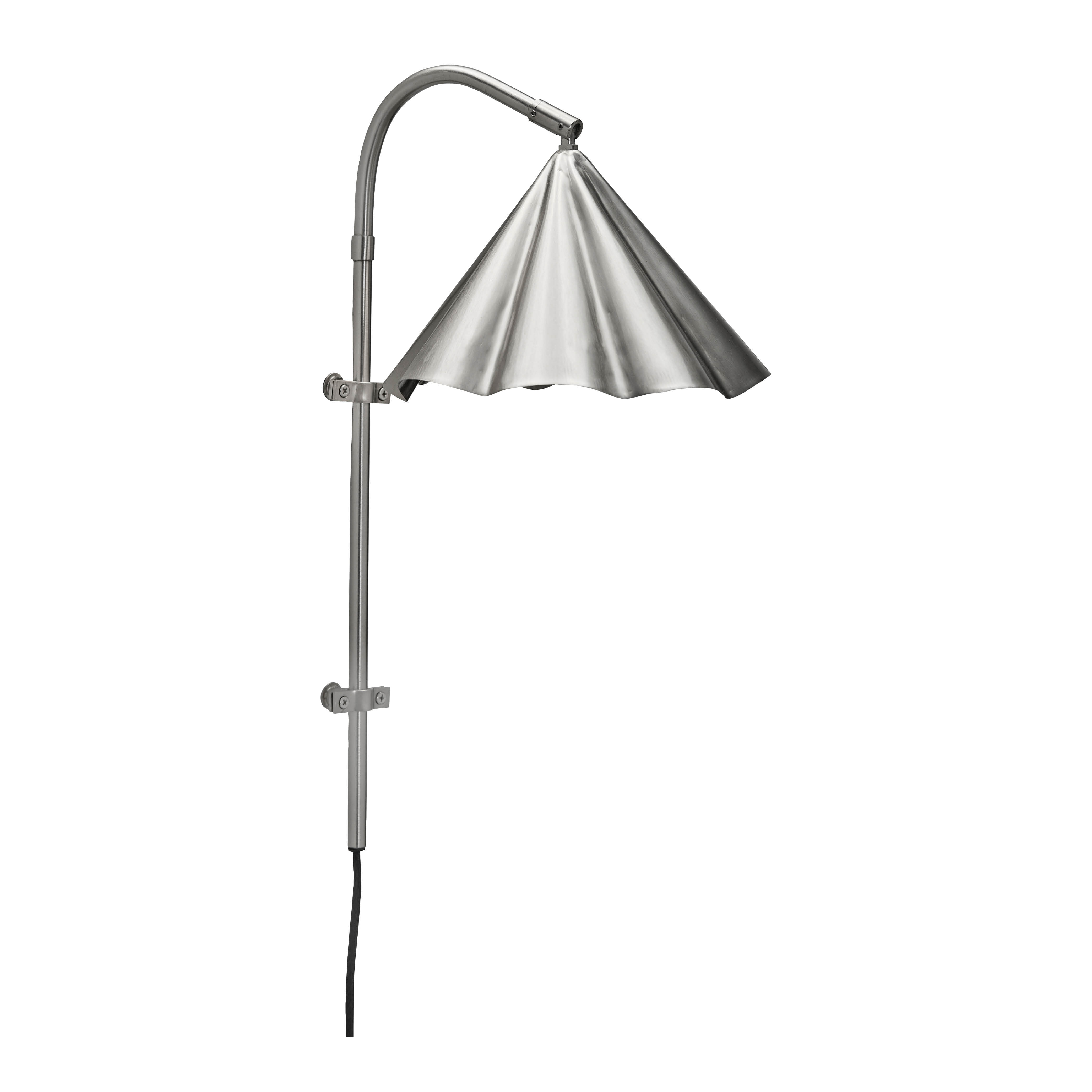 House Doctor Flola vegglampe 51 cm børstet sølvfinish