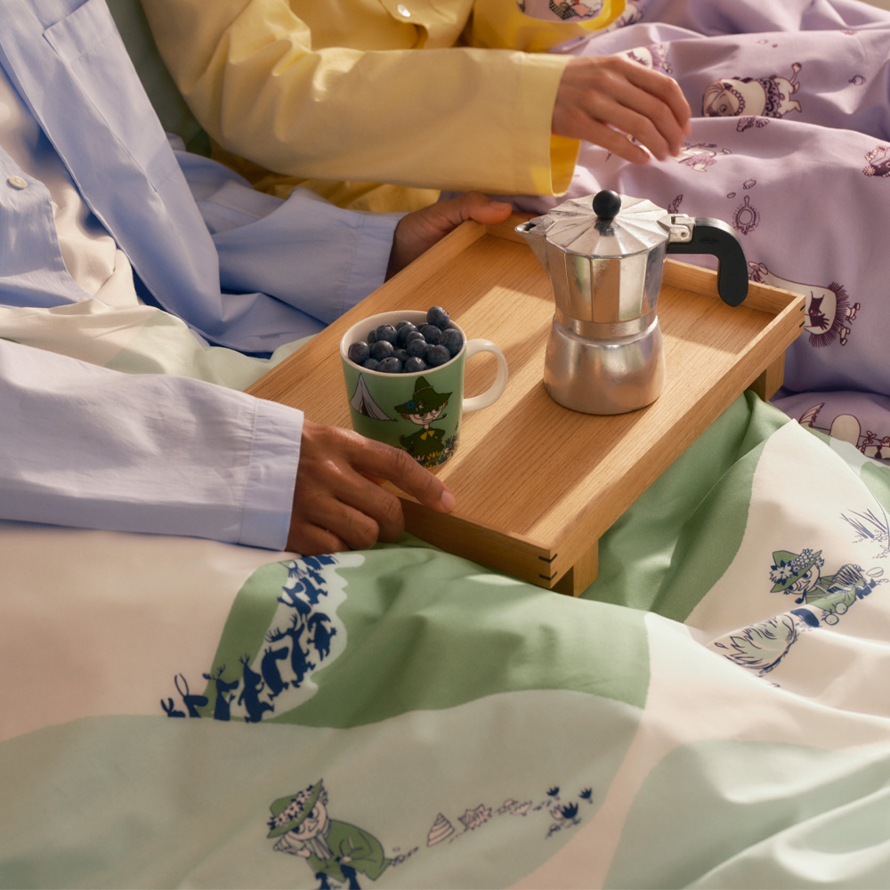 Moomin Arabia Mumin Bäddset 150x210 cm Snusmumriken Grön