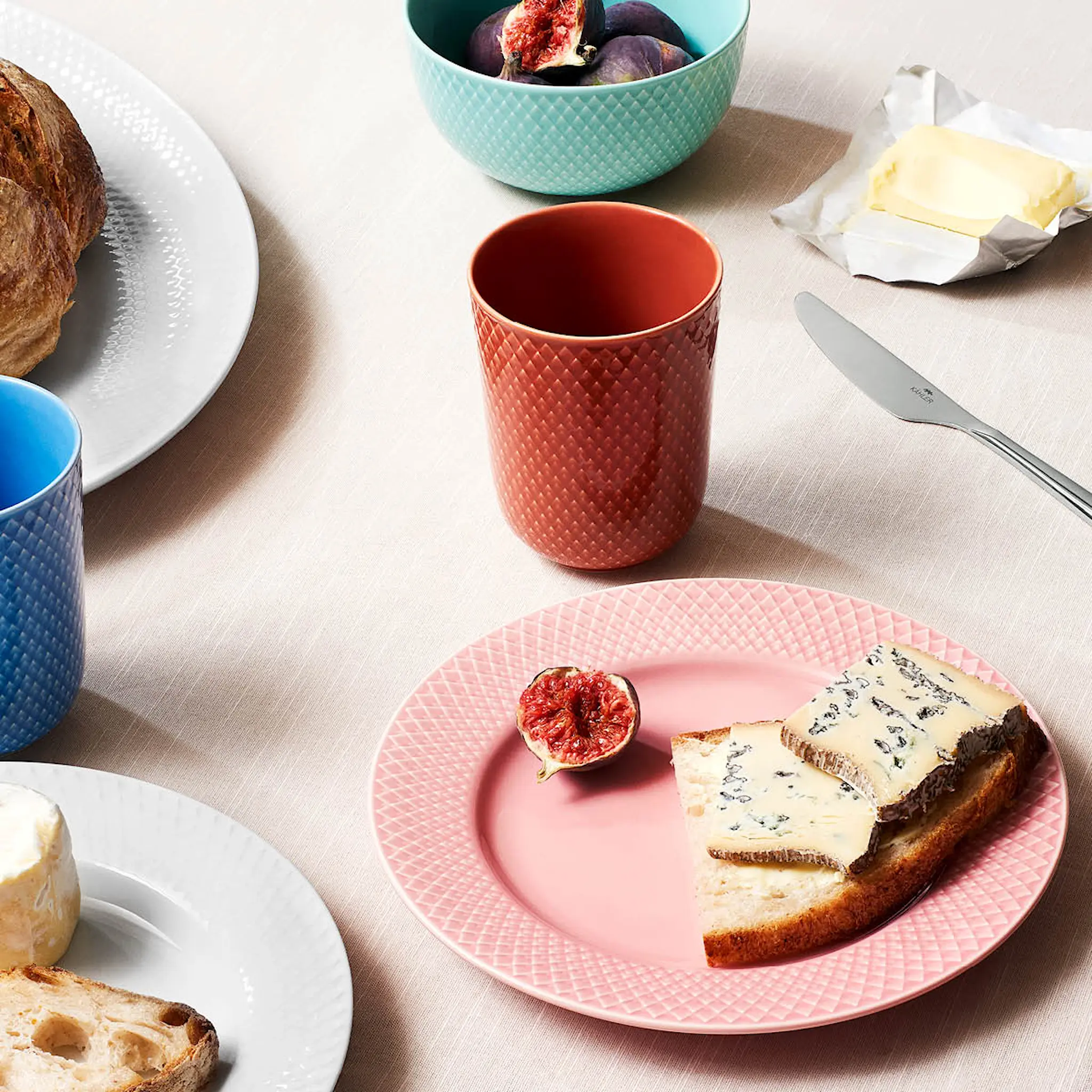 Lyngby Porcelæn Rhombe Color Mugg 33 cl Terracotta