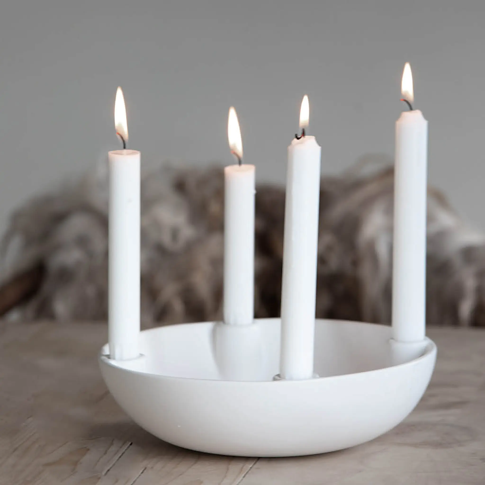 Sögne Home Adventsstake 25 cm vit