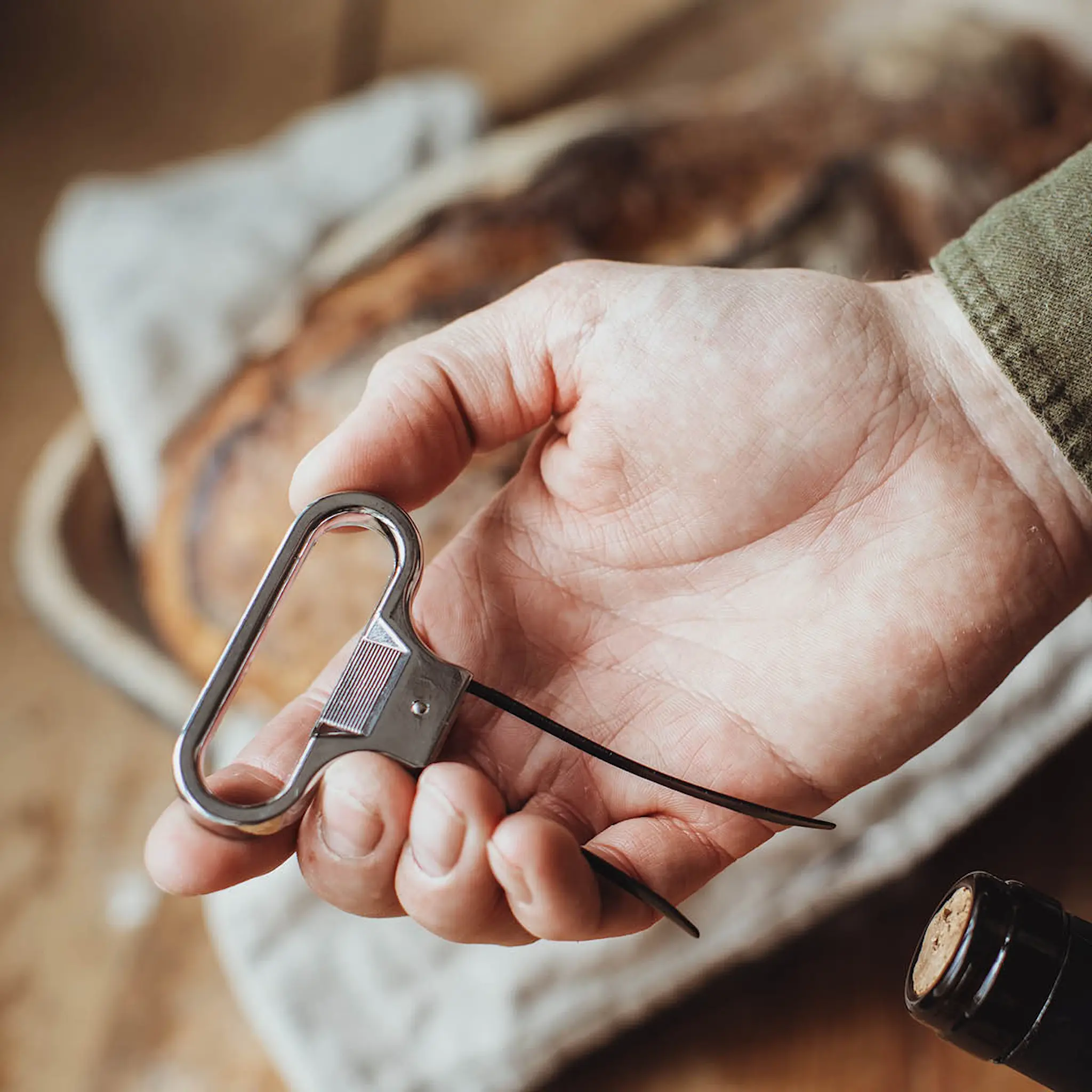 Dorre Vale Cork Puller vinöppnare 11 cm svart/stål