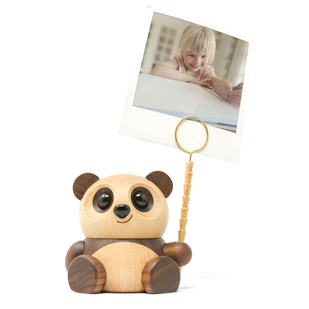 FableWood Chi Chi panda träfigur 8 cm valnöt/lönn