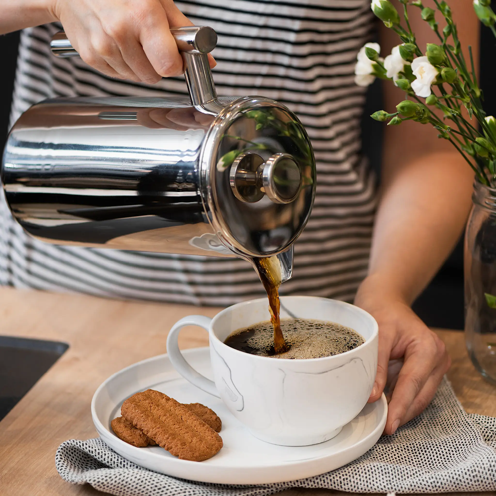 Maku Kitchen Life Gastro kaffepress 1 L stål