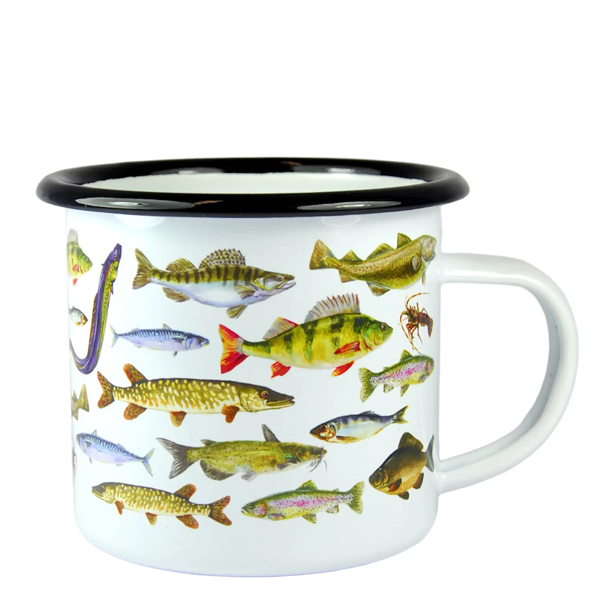 Mellow Design Emaljmugg 35 cl Nordiska Fiskar