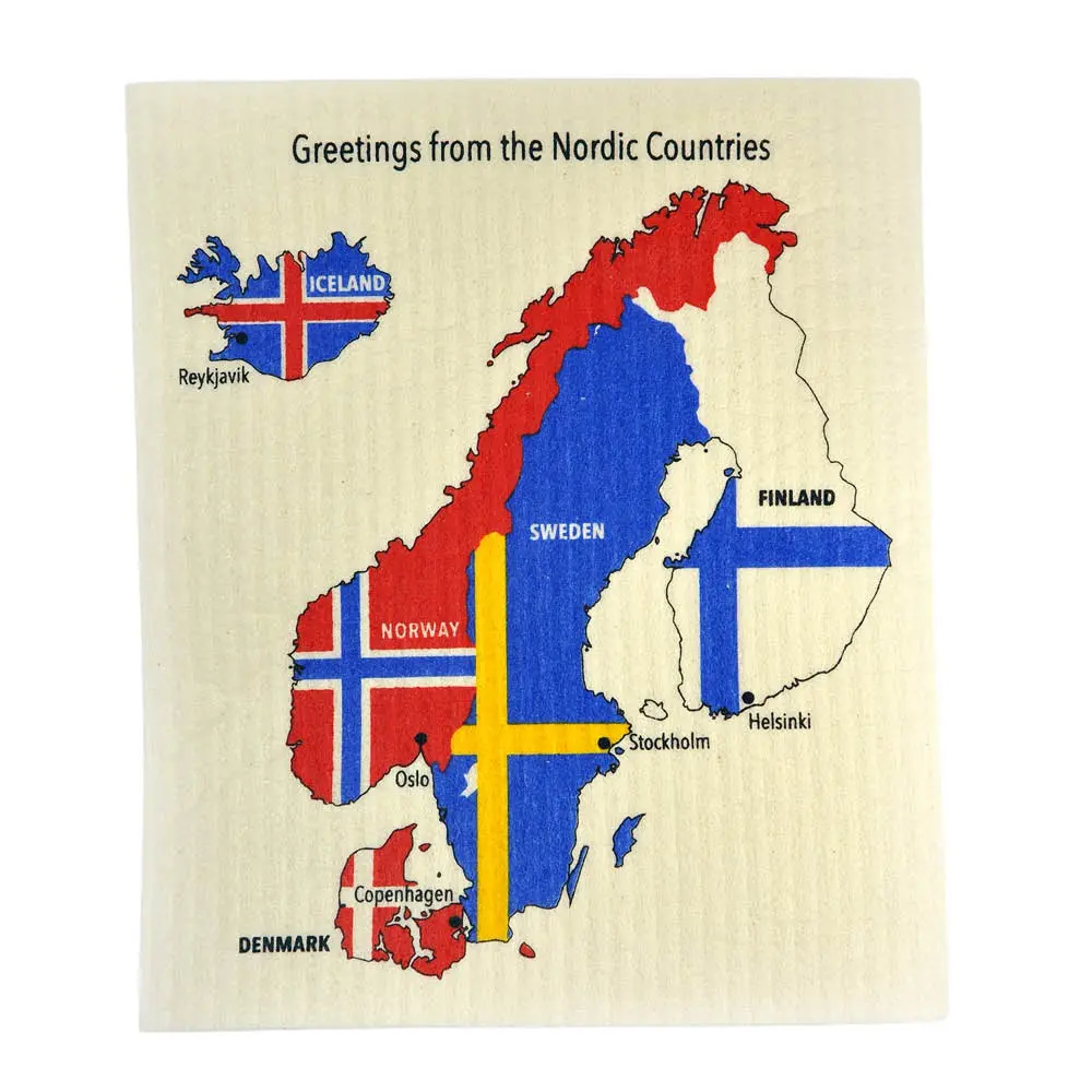 Oppvaskklut 17x20 cm Nordic Countries