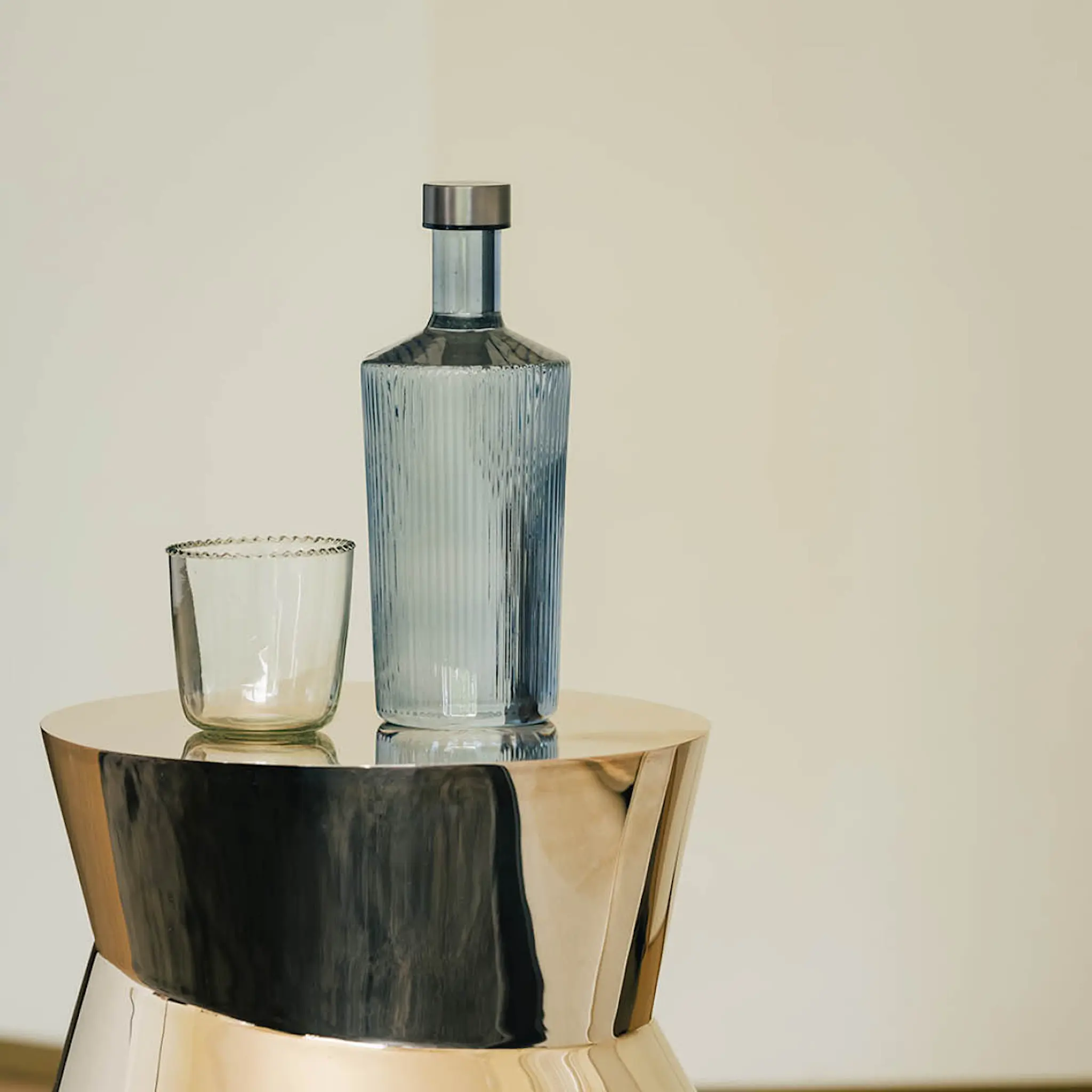 Paveau Ribbed Elegance flaska Twilight 1,25 L blå