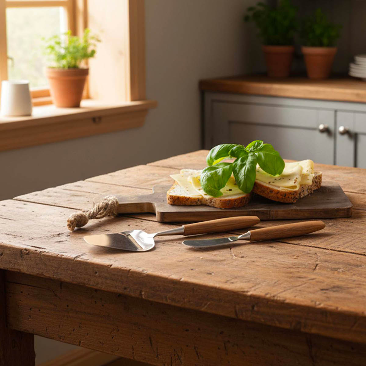 Bjørklund Eik smörkniv 18 cm stål/ek