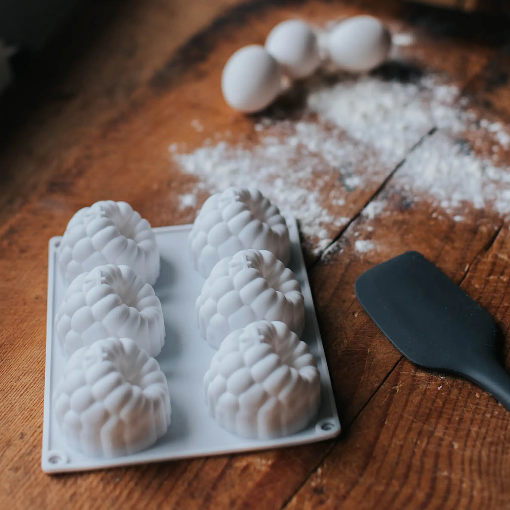 Dorre Beck bakform hallon 6 st 20x16,5 cm silikon