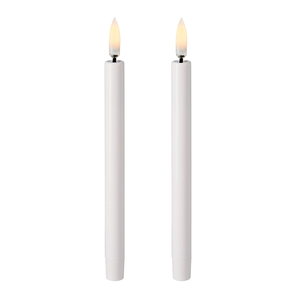 Piffany Copenhagen - Uyuni LED Kruunukynttilä 1,3x13 cm 2 kpl Valkoinen