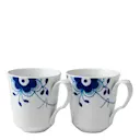 Blue Fluted Mega Mugg 38 cl 2-pack