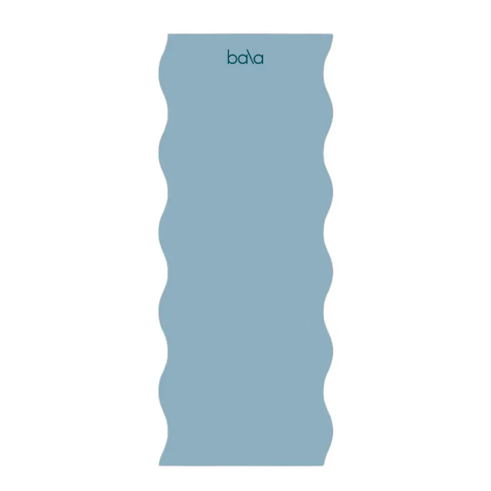 Wavy Mat treningsmatte 5 mm 183 cm lyseblå
