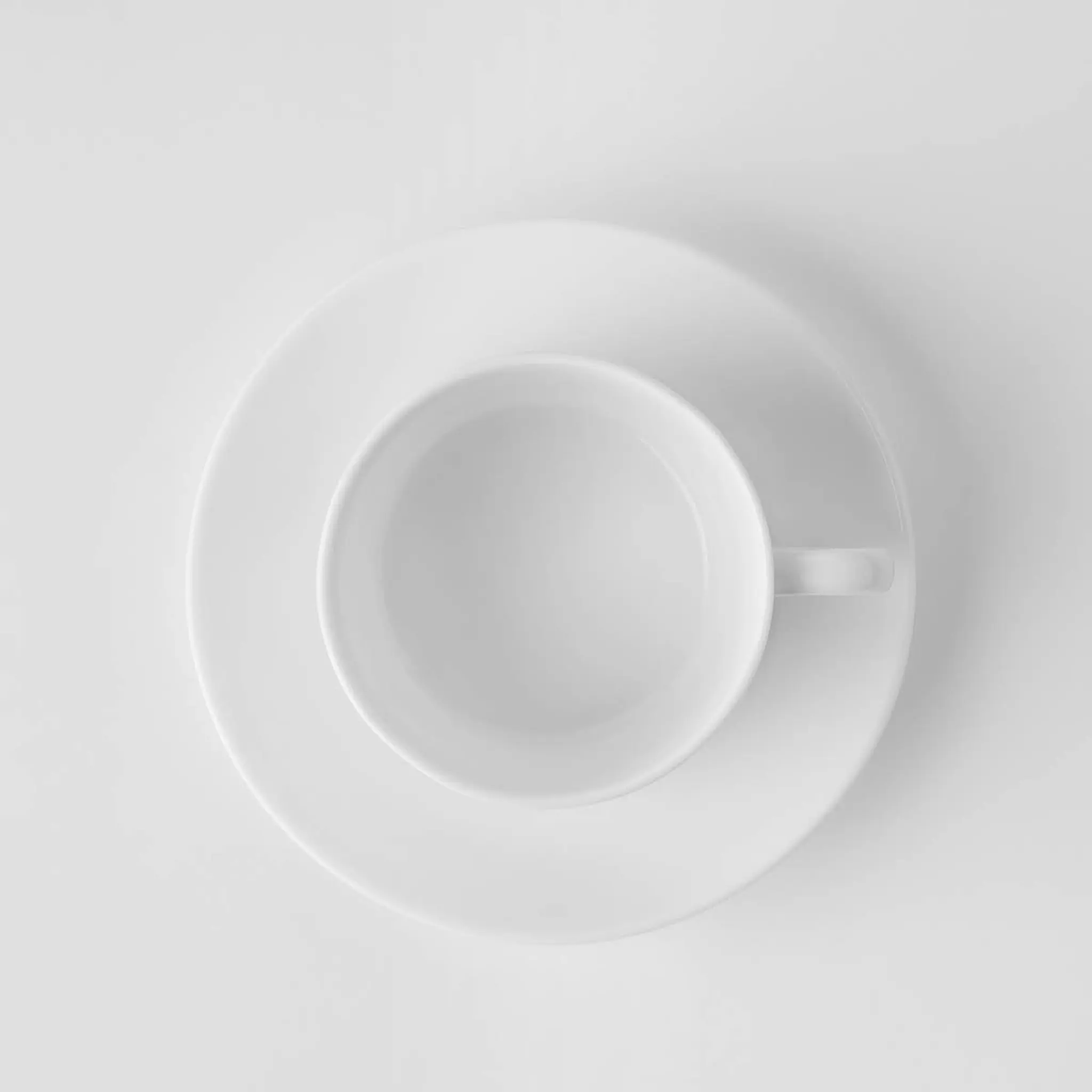 Gustafsberg Bas rak bred kaffekopp med fat 15 cl vit